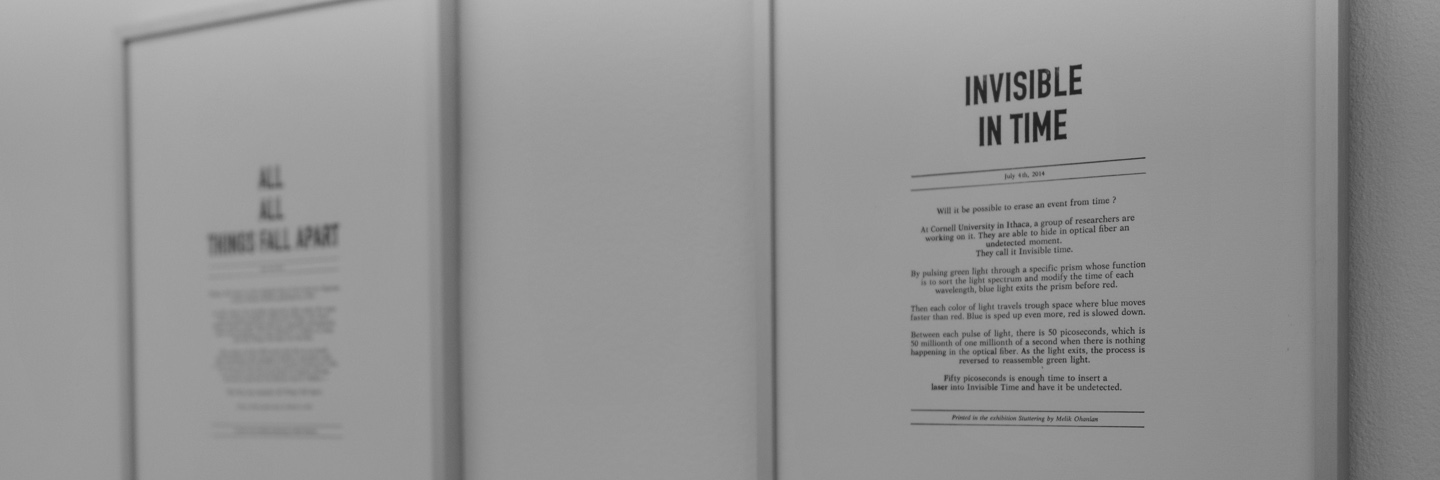 
Producing History, — (I), (II), (III) • 2014 © Melik Ohanian