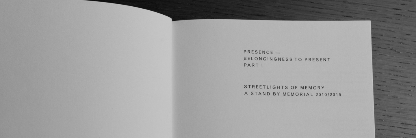
<strike>Memory</strike>, Streetlights of Memory — A Stand by Memorial 2010/15 • 2015 © Melik Ohanian